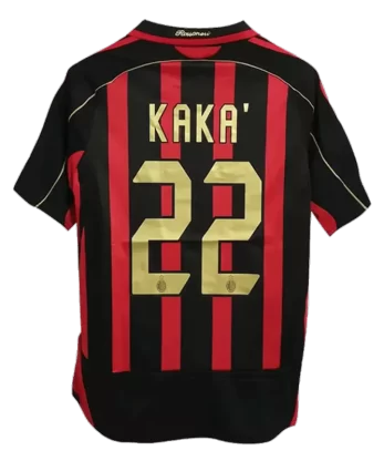 AC Milan KAKA' #22 Home Jersey Retro 2006/07