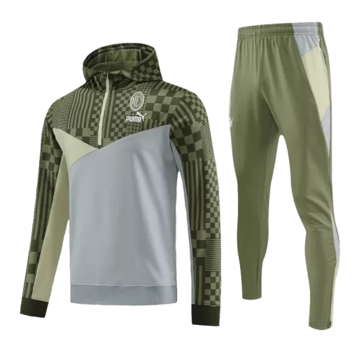 AC Milan Sweatshirt Kit 2023/24 - Green&Gray (Top+Pants)