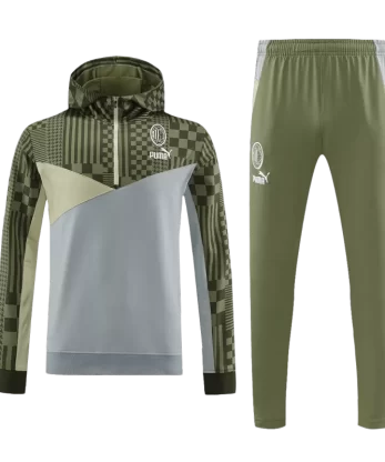 AC Milan Sweatshirt Kit 2023/24 - Green&Gray (Top+Pants)