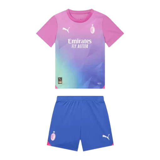 AC Milan Third Away Jersey Kit 2023/24 Kids(Jersey+Shorts)