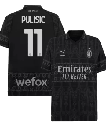 AC Milan X Pleasures PULISIC #11 Fourth Away Jersey 2023/24