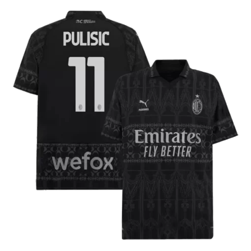 AC Milan X Pleasures PULISIC #11 Fourth Away Jersey 2023/24