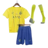 Al Nassr Home Jersey Kit 2023/24 Kids(Jersey+Shorts+Socks)