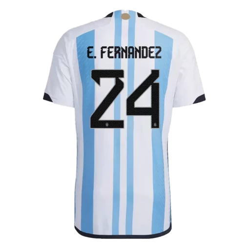 Argentina E. FERNANDEZ #24 Home Jersey Authentic 2022