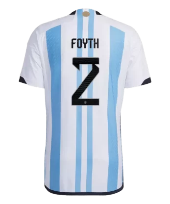 Argentina FOYTH #2 Home Jersey Authentic 2022