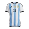 Argentina G. RODRIGUEZ #18 Home Jersey Authentic 2022