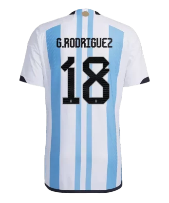 Argentina G. RODRIGUEZ #18 Home Jersey Authentic 2022