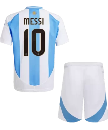 Argentina MESSI #10 Home Jersey Kit Copa America 2024 Kids(Jersey+Shorts)