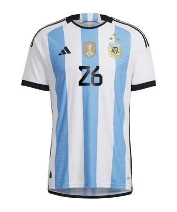 Argentina MOLINA #26 Home Jersey Authentic 2022