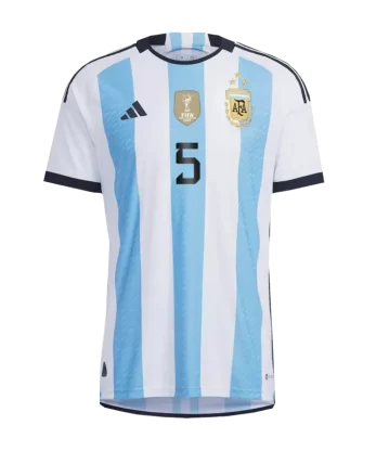 Argentina PAREDES #5 Home Jersey Authentic 2022