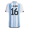 Argentina T. ALMADA #16 Home Jersey Authentic 2022