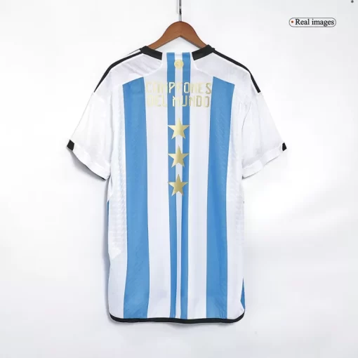 Argentina Three Star Home Jersey Authentic 2022 - Champion Edition