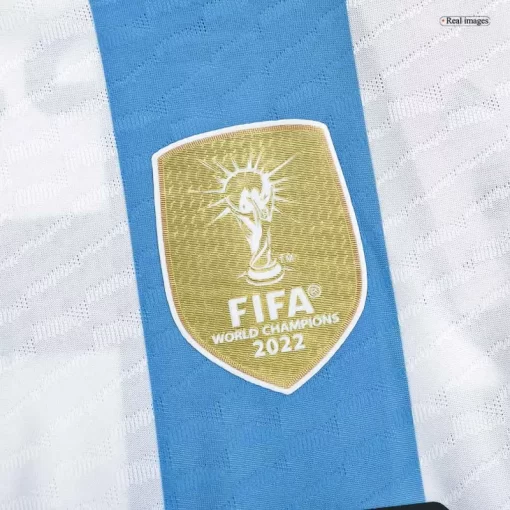 Argentina Three Star Home Jersey Authentic 2022 - Champion Edition