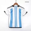 Argentina Three Star Home Jersey Kit 2022 Kids(Jersey+Shorts)