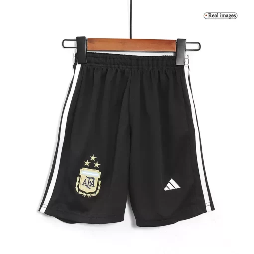 Argentina Three Star Home Jersey Kit 2022 Kids(Jersey+Shorts)