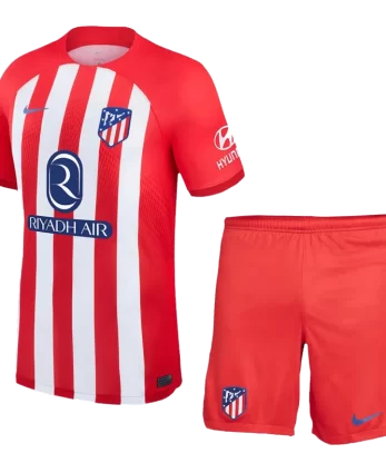 Atletico Madrid Home Jersey Kit 2023/24 (Jersey+Shorts)