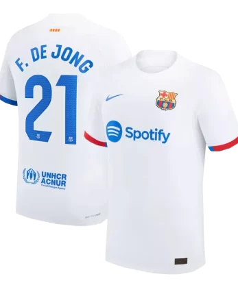 Barcelona F. DE JONG #21 Away Jersey Authentic 2023/24