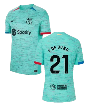 Barcelona F. DE JONG #21 Third Away Jersey Authentic 2023/24