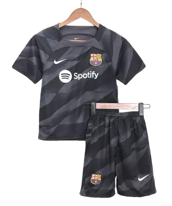 Barcelona Goalkeeper Jersey Kit 2023/24 Kids(Jersey+Shorts)