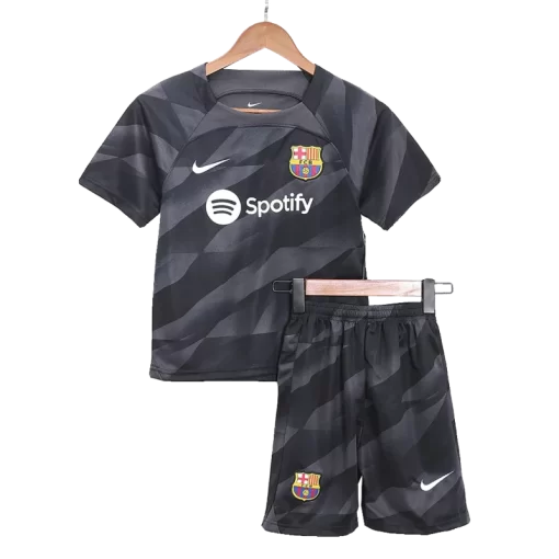 Barcelona Goalkeeper Jersey Kit 2023/24 Kids(Jersey+Shorts)