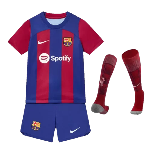 Barcelona Home Jersey Kit 2023/24 Kids(Jersey+Shorts+Socks)