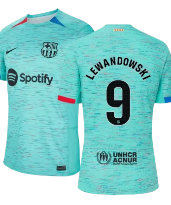 Barcelona LEWANDOWSKI #9 Third Away Jersey Authentic 2023/24
