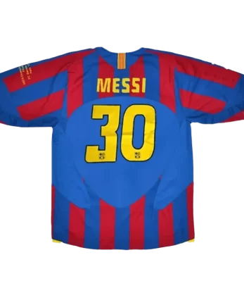 Barcelona MESSI #30 Home Jersey Retro 2005/06 - UCL Final