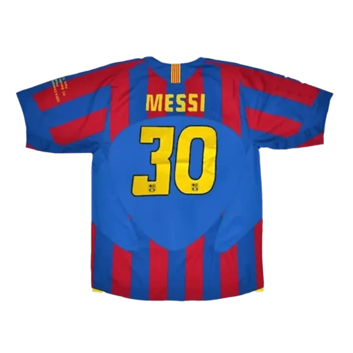 Barcelona MESSI #30 Home Jersey Retro 2005/06 - UCL Final