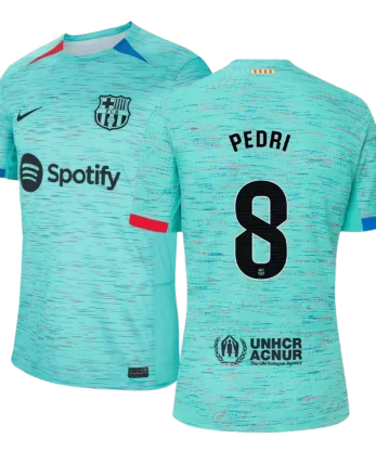 Barcelona PEDRI #8 Third Away Jersey Authentic 2023/24