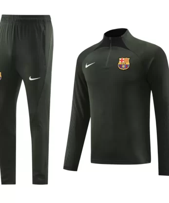 Barcelona Sweatshirt Kit 2023/24 - Dark Green (Top+Pants)