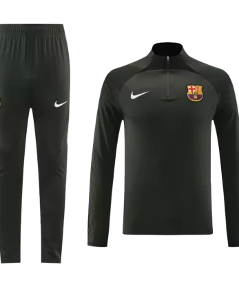 Barcelona Sweatshirt Kit 2023/24 - Dark Green (Top+Pants)