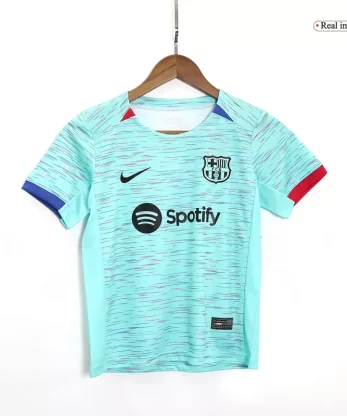 Barcelona Third Away Jersey Kit 2023/24 Kids(Jersey+Shorts)