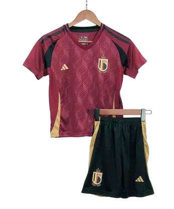 Belgium Home Jersey Kit EURO 2024 Kids(Jersey+Shorts)