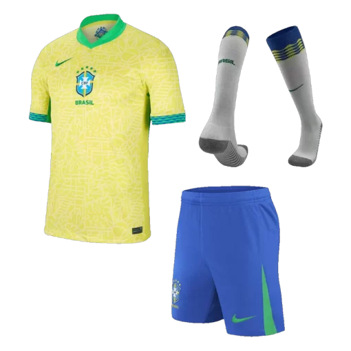 Brazil Home Jersey Kit Copa America 2024 (Jersey+Shorts+Socks)