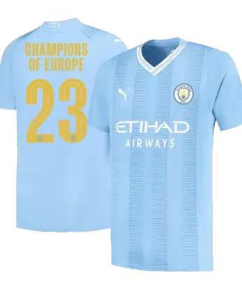 CHAMPIONS OF EUROPE #23 Manchester City Home Jersey 2023/24