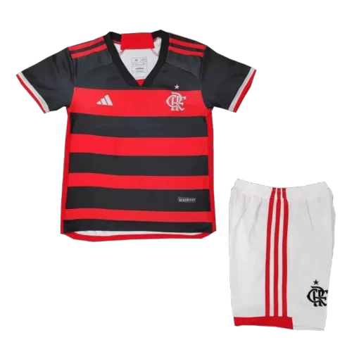 CR Flamengo Home Jersey Kit 2024/25 Kids(Jersey+Shorts)