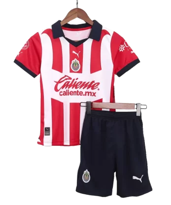 Chivas Home Jersey Kit 2023/24 Kids(Jersey+Shorts)
