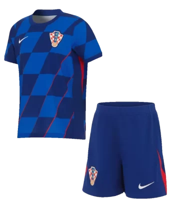 Croatia Away Jersey Kit EURO 2024 Kids(Jersey+Shorts)