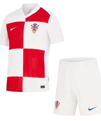 Croatia Home Jersey Kit EURO 2024 (Jersey+Shorts)