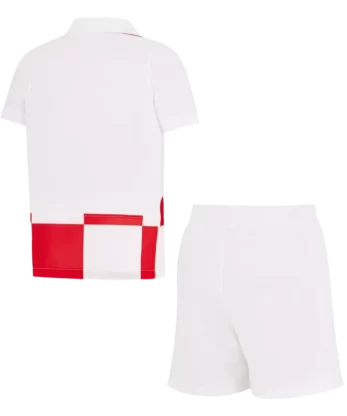 Croatia Home Jersey Kit EURO 2024 Kids(Jersey+Shorts)