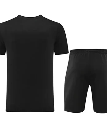 Customize Team Jersey Kit(Shirt+Short) Black&Yellow AD02