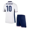 England BELLINGHAM #10 Home Jersey Kit EURO 2024 Kids(Jersey+Shorts)