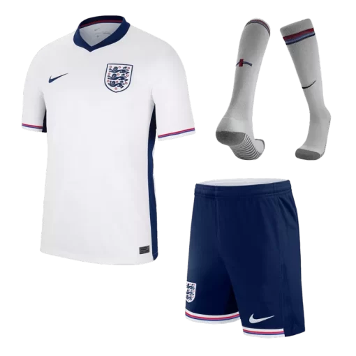 England Home Jersey Kit EURO 2024 (Jersey+Shorts+Socks)