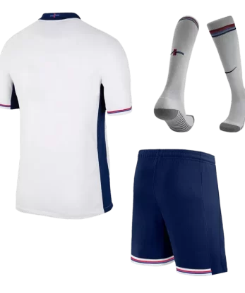 England Home Jersey Kit EURO 2024 Kids(Jersey+Shorts+Socks)