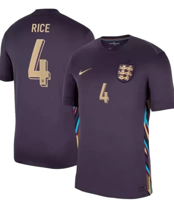 England RICE #4 Away Jersey 2024
