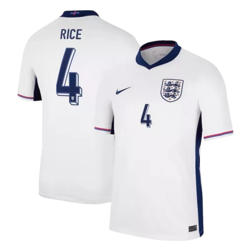 England RICE #4 Home Jersey EURO 2024