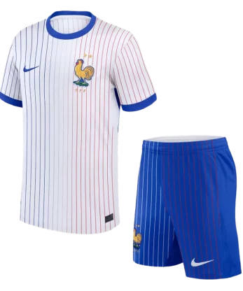 France Away Jersey Kit EURO 2024 (Jersey+Shorts)