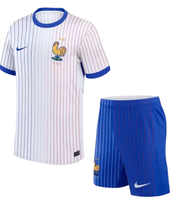 France Away Jersey Kit EURO 2024 Kids(Jersey+Shorts)