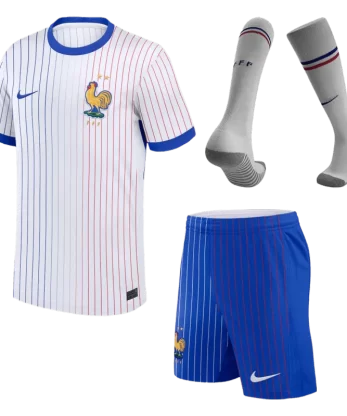 France Away Jersey Kit EURO 2024 Kids(Jersey+Shorts+Socks)