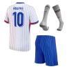 France MBAPPE #10 Away Jersey Kit EURO 2024 Kids(Jersey+Shorts+Socks)